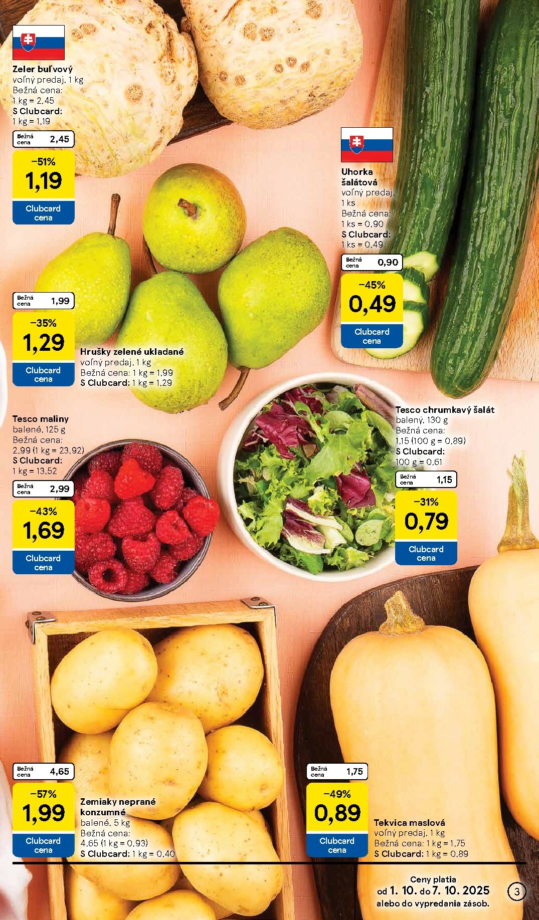 tesco - Leták Tesco supermarket platný od 01.10. do 07.10. - page: 3