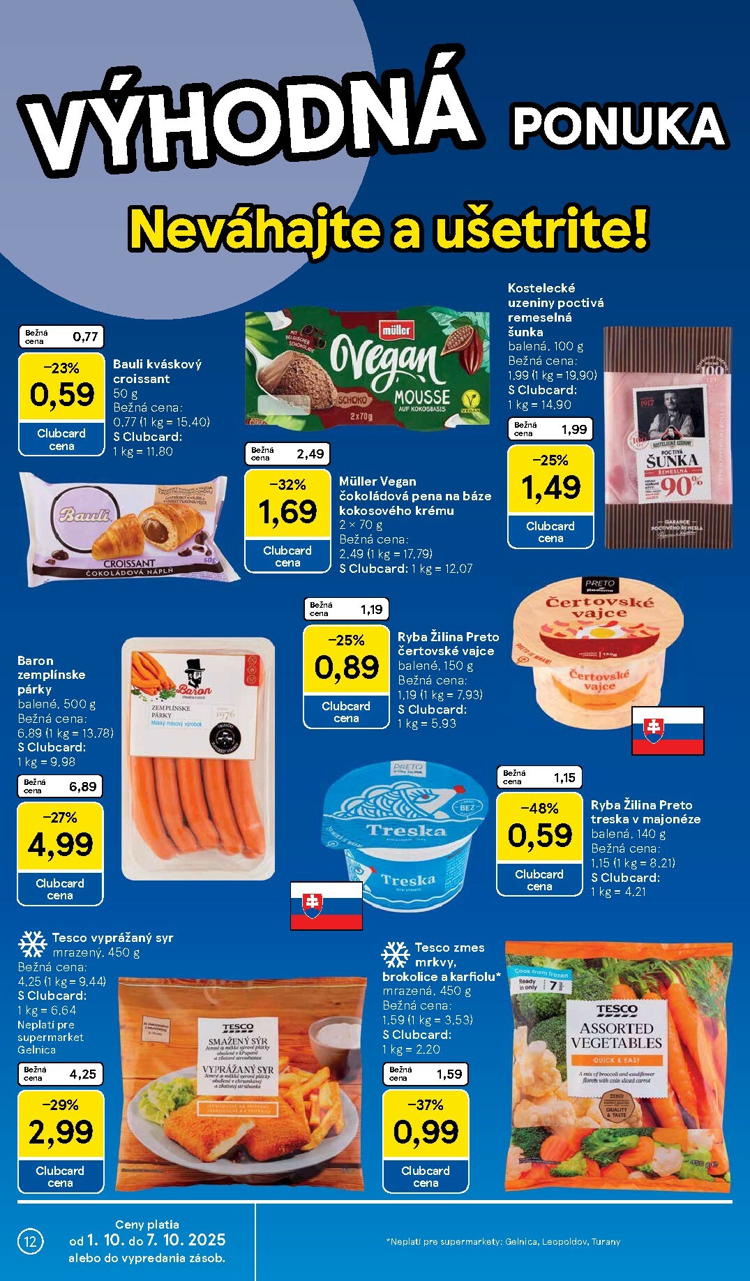 tesco - Leták Tesco supermarket platný od 01.10. do 07.10. - page: 12