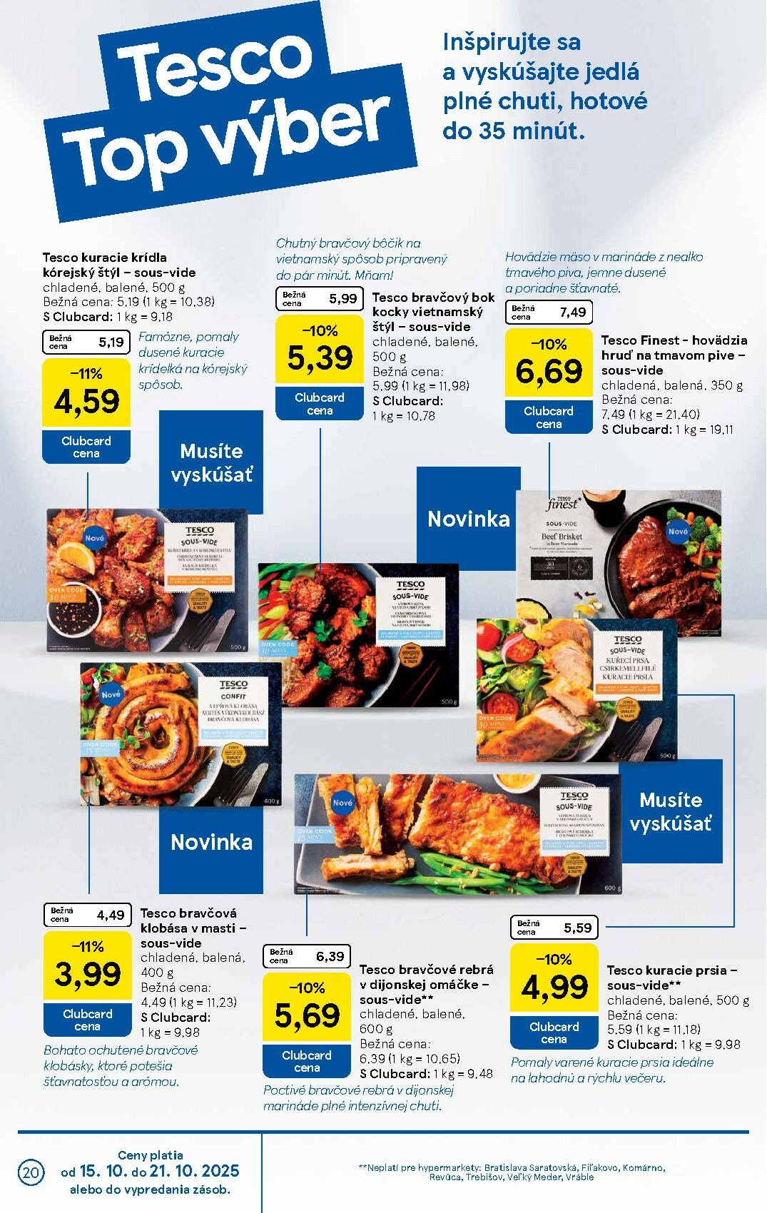 tesco - Leták Tesco platný od 15.10. do 21.10. - page: 20 tesco - Leták Tesco platný od 15.10. do 21.10. - page: 20