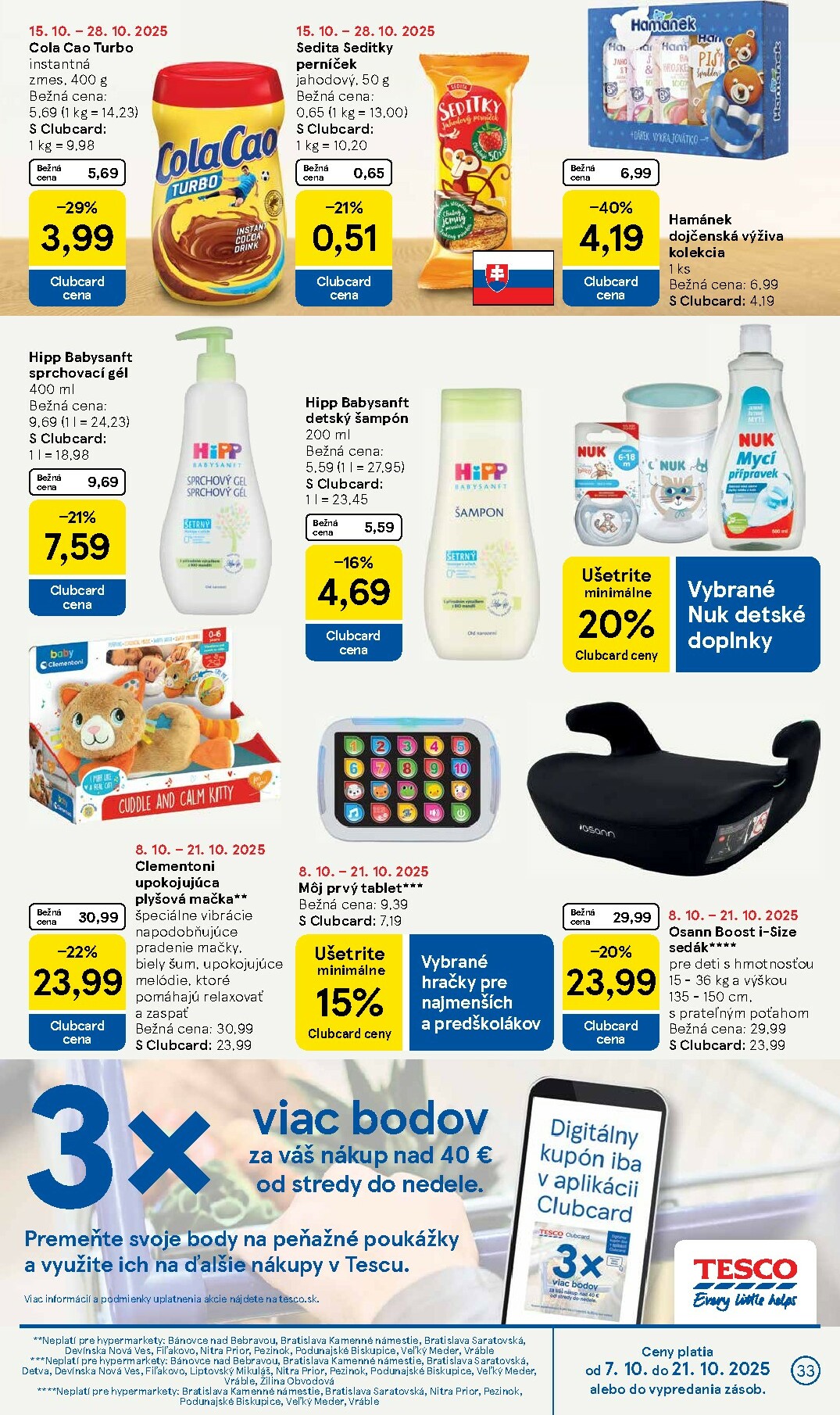 tesco - Leták Tesco platný od 15.10. do 21.10. - page: 33 tesco - Leták Tesco platný od 15.10. do 21.10. - page: 33