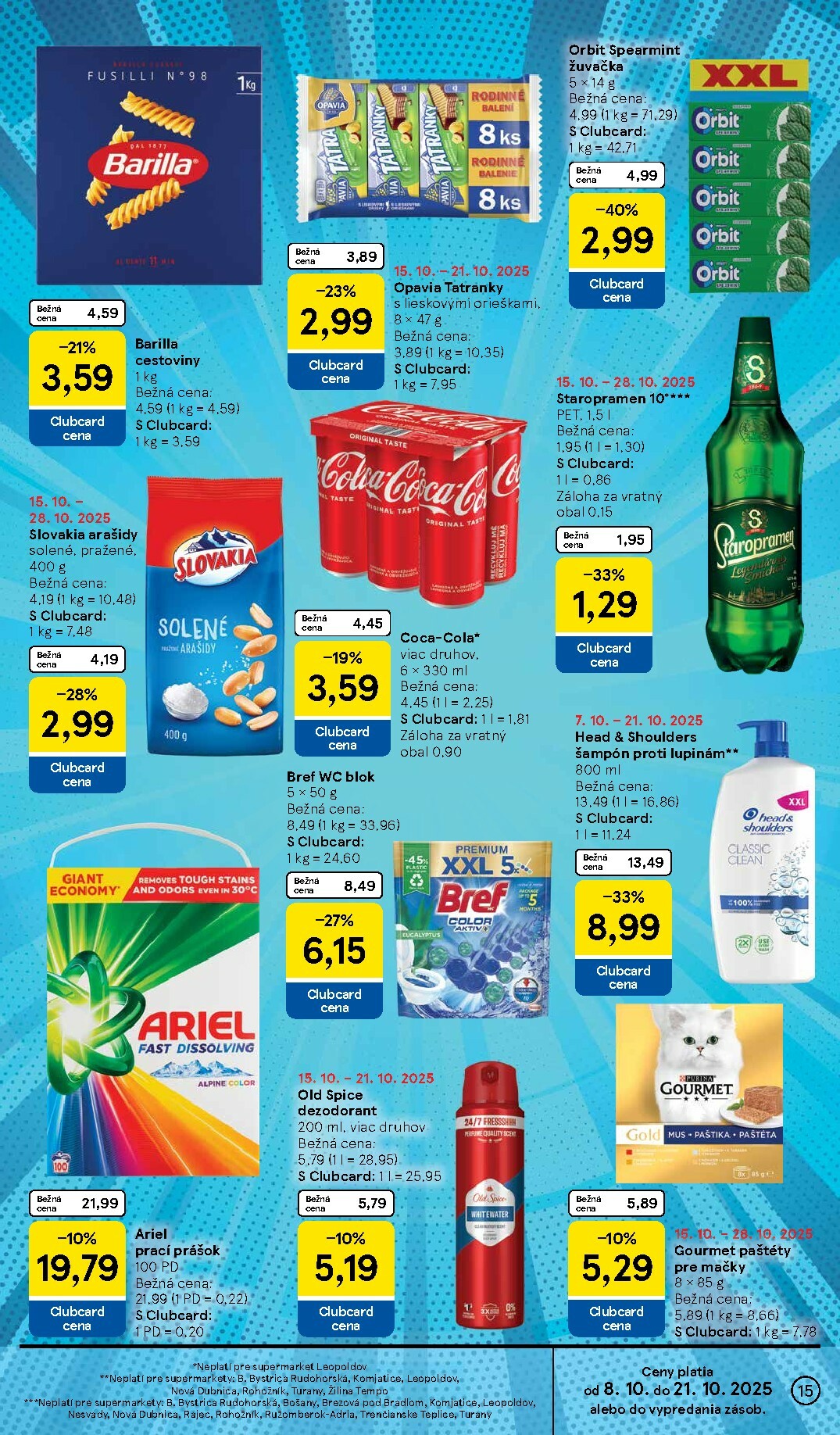 tesco - Leták Tesco supermarket platný od 15.10. do 21.10. - page: 15