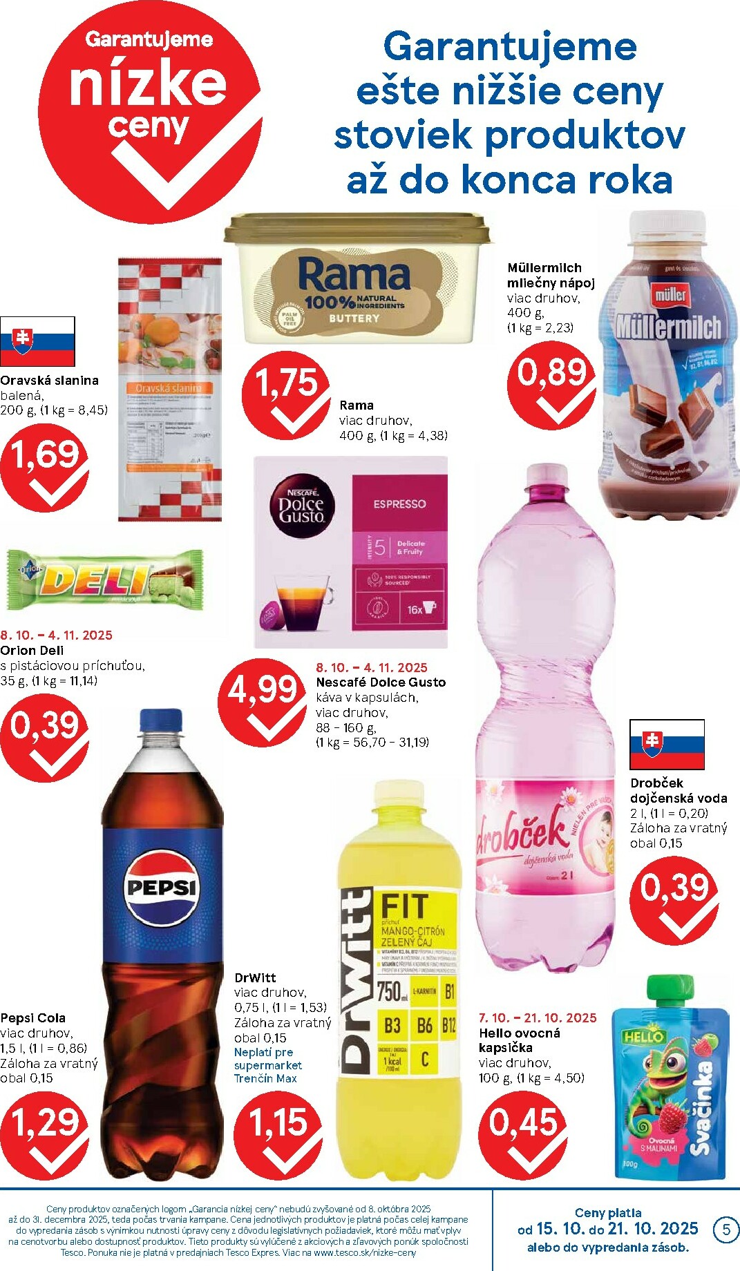tesco - Leták Tesco supermarket platný od 15.10. do 21.10. - page: 5