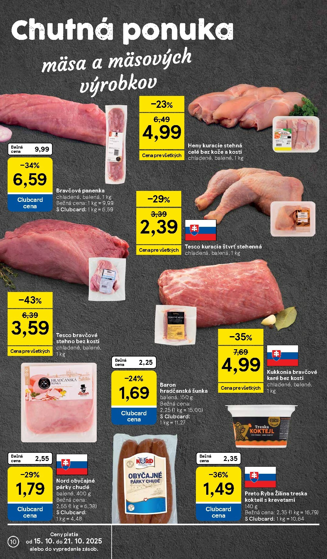 tesco - Leták Tesco supermarket platný od 15.10. do 21.10. - page: 10