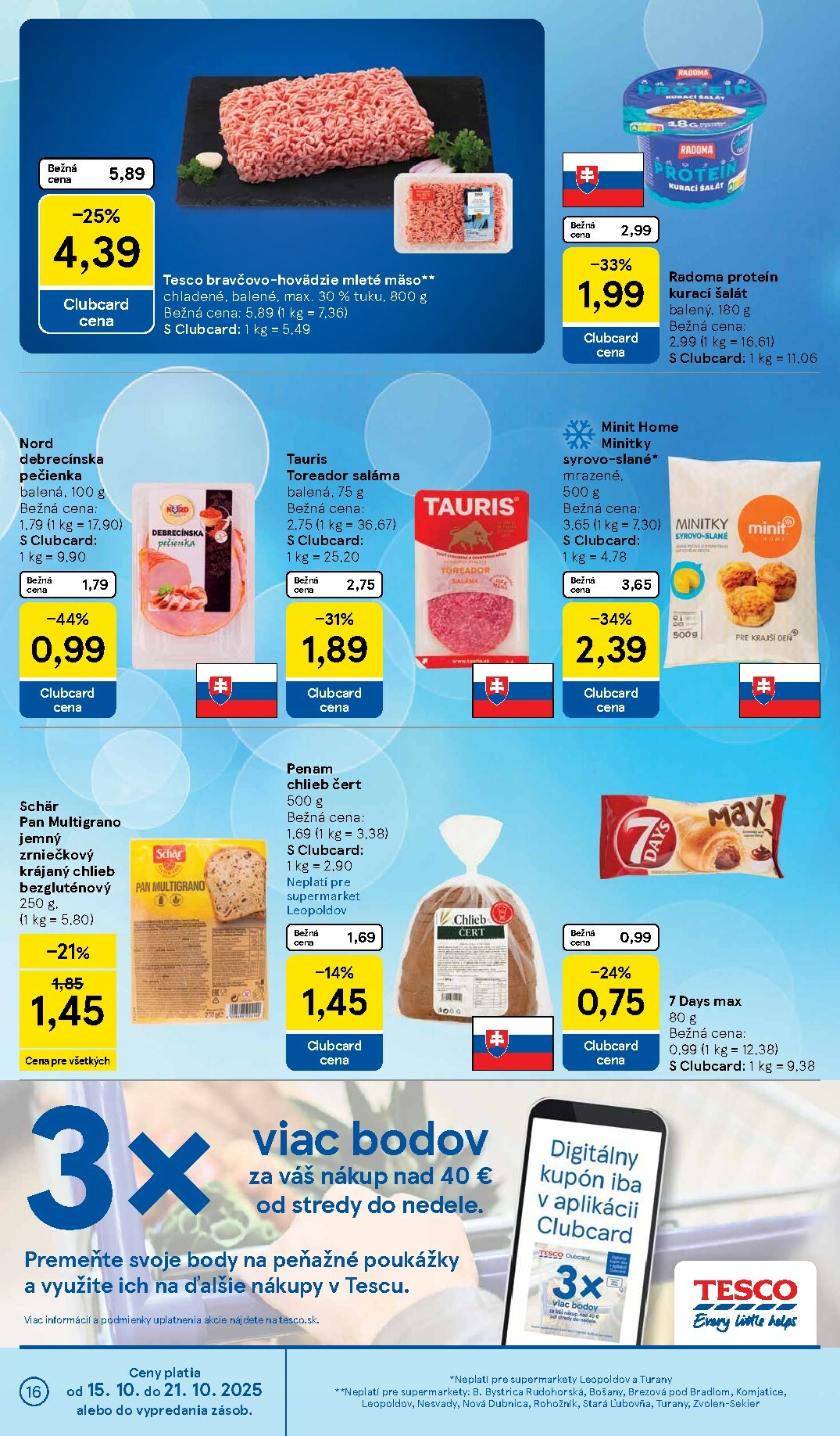 tesco - Leták Tesco supermarket platný od 15.10. do 21.10. - page: 16