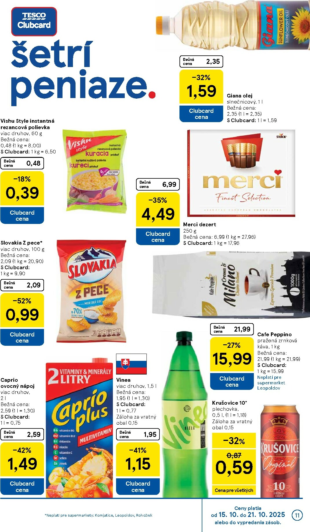 tesco - Leták Tesco supermarket platný od 15.10. do 21.10. - page: 11