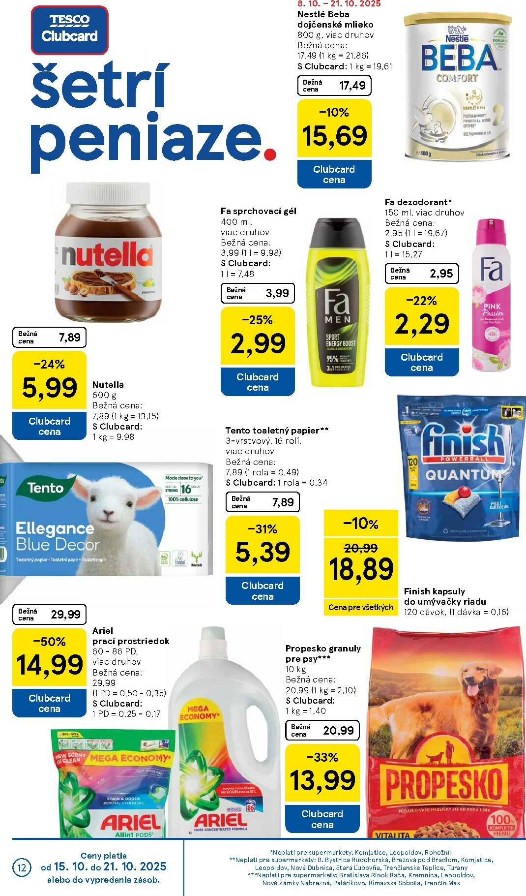 tesco - Leták Tesco supermarket platný od 15.10. do 21.10. - page: 12
