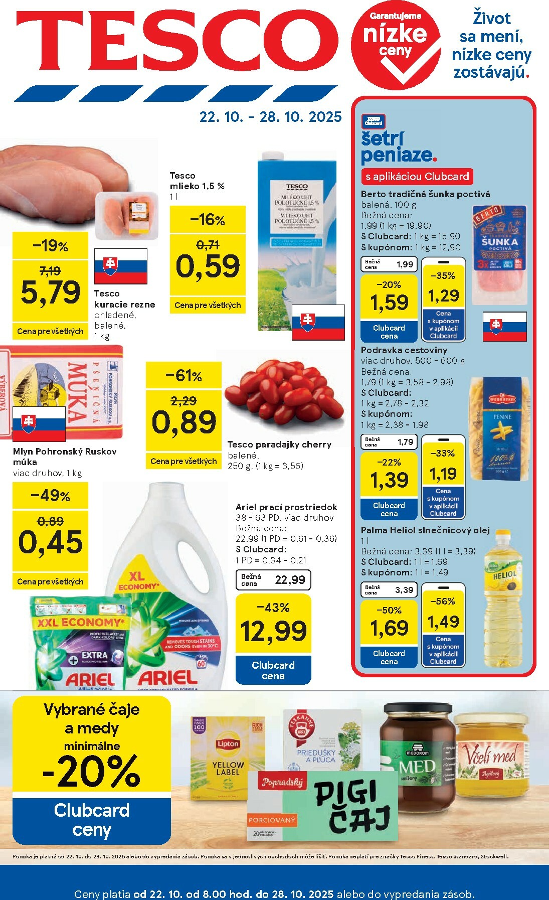 tesco - Leták Tesco platný od 22.10. do 28.10.