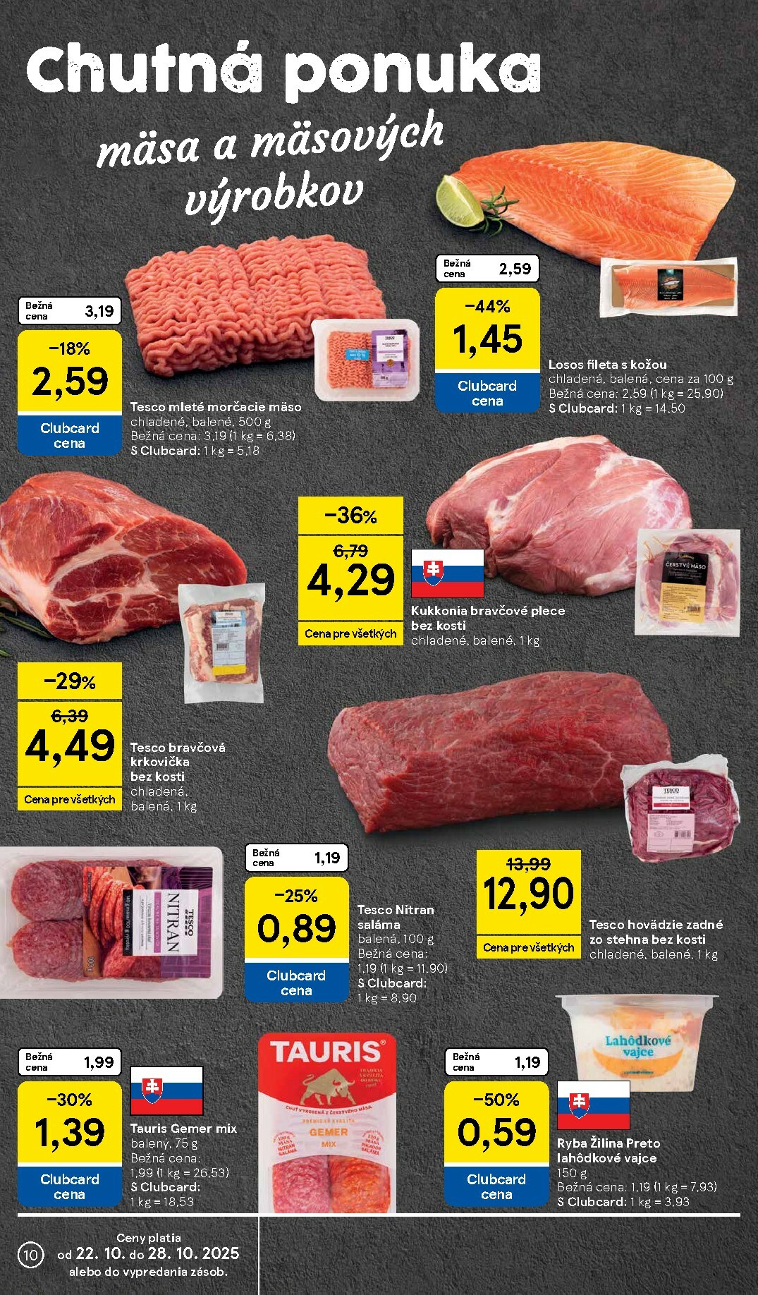 tesco - Leták Tesco supermarket platný od 22.10. do 28.10. - page: 10