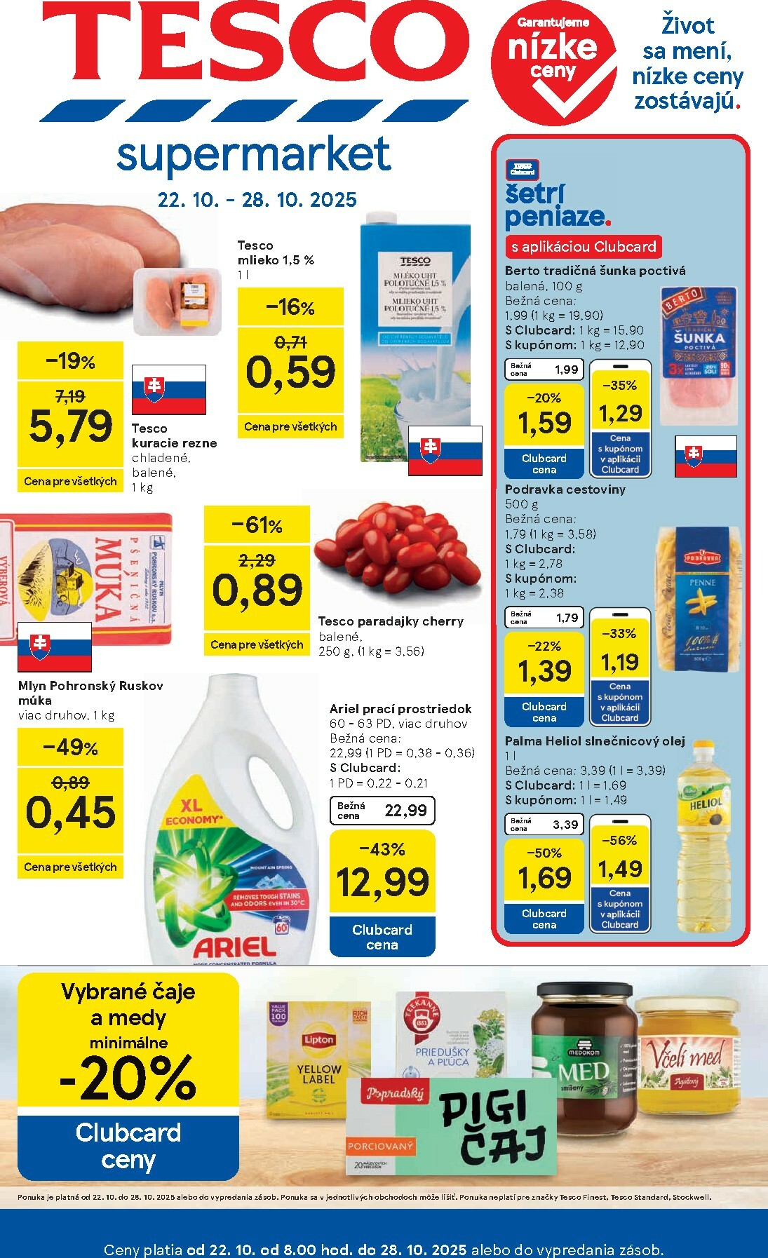 tesco - Leták Tesco supermarket platný od 22.10. do 28.10.