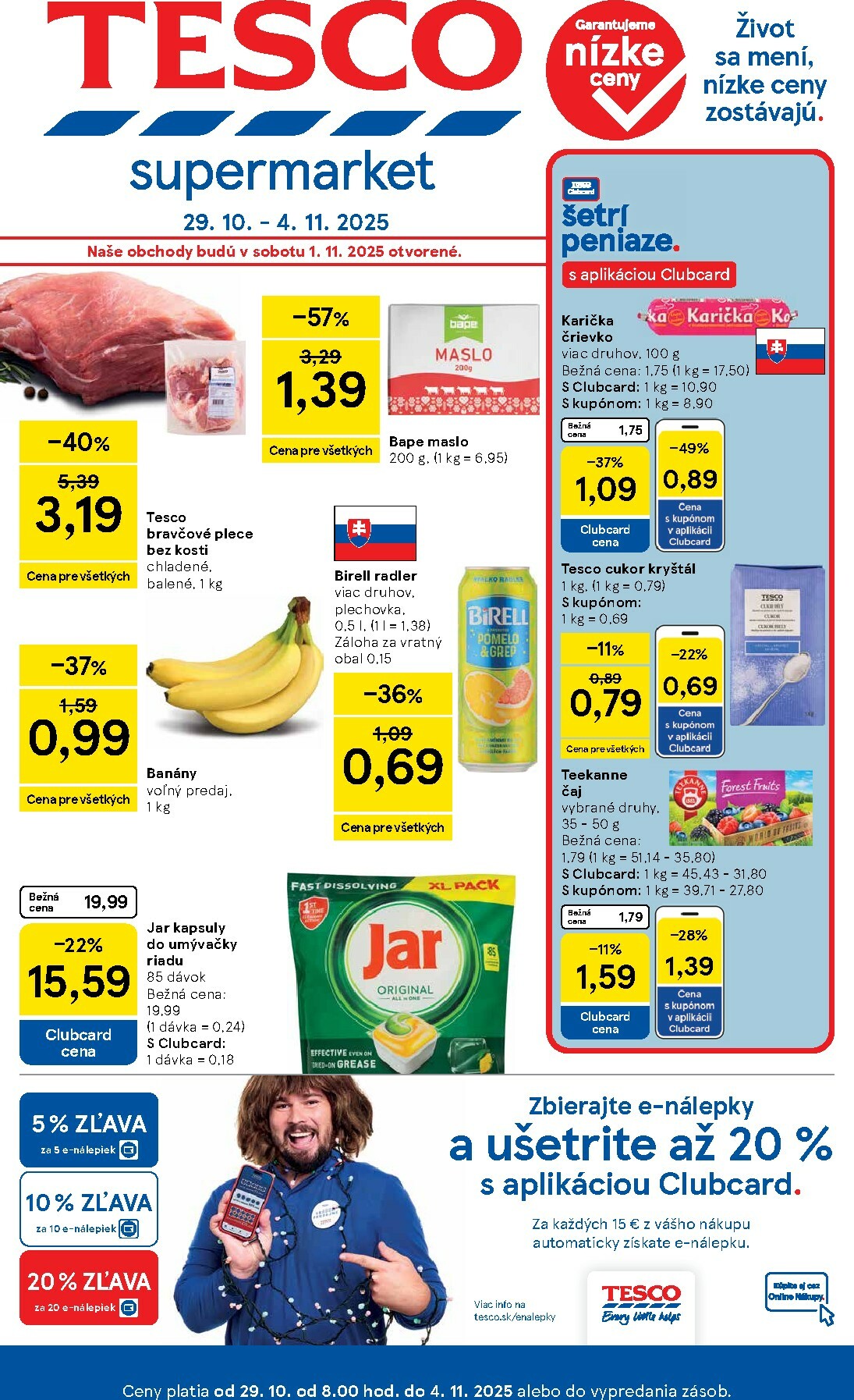 tesco - Leták Tesco supermarket platný od 29.10. do 04.11.