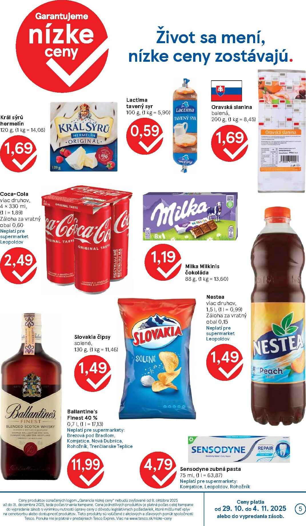 tesco - Leták Tesco supermarket platný od 29.10. do 04.11. - page: 5