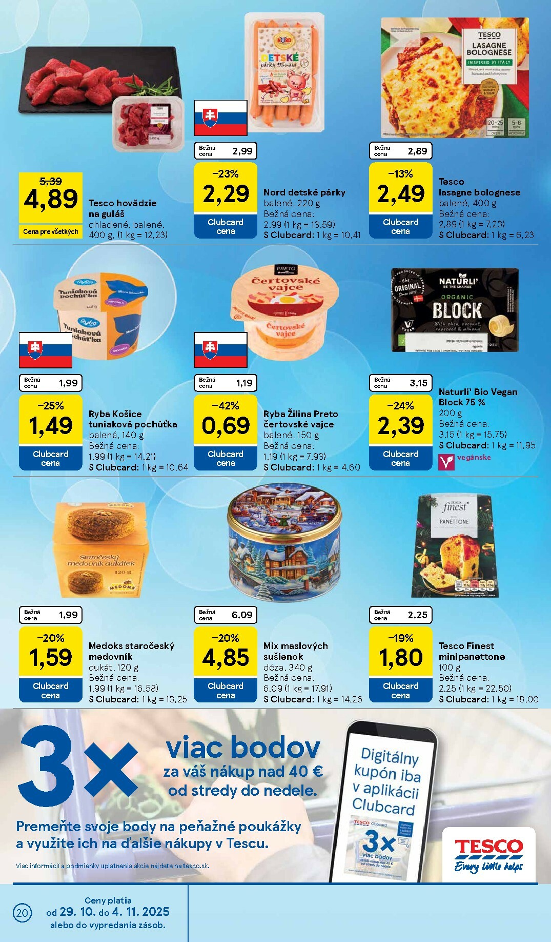 tesco - Leták Tesco supermarket platný od 29.10. do 04.11. - page: 20