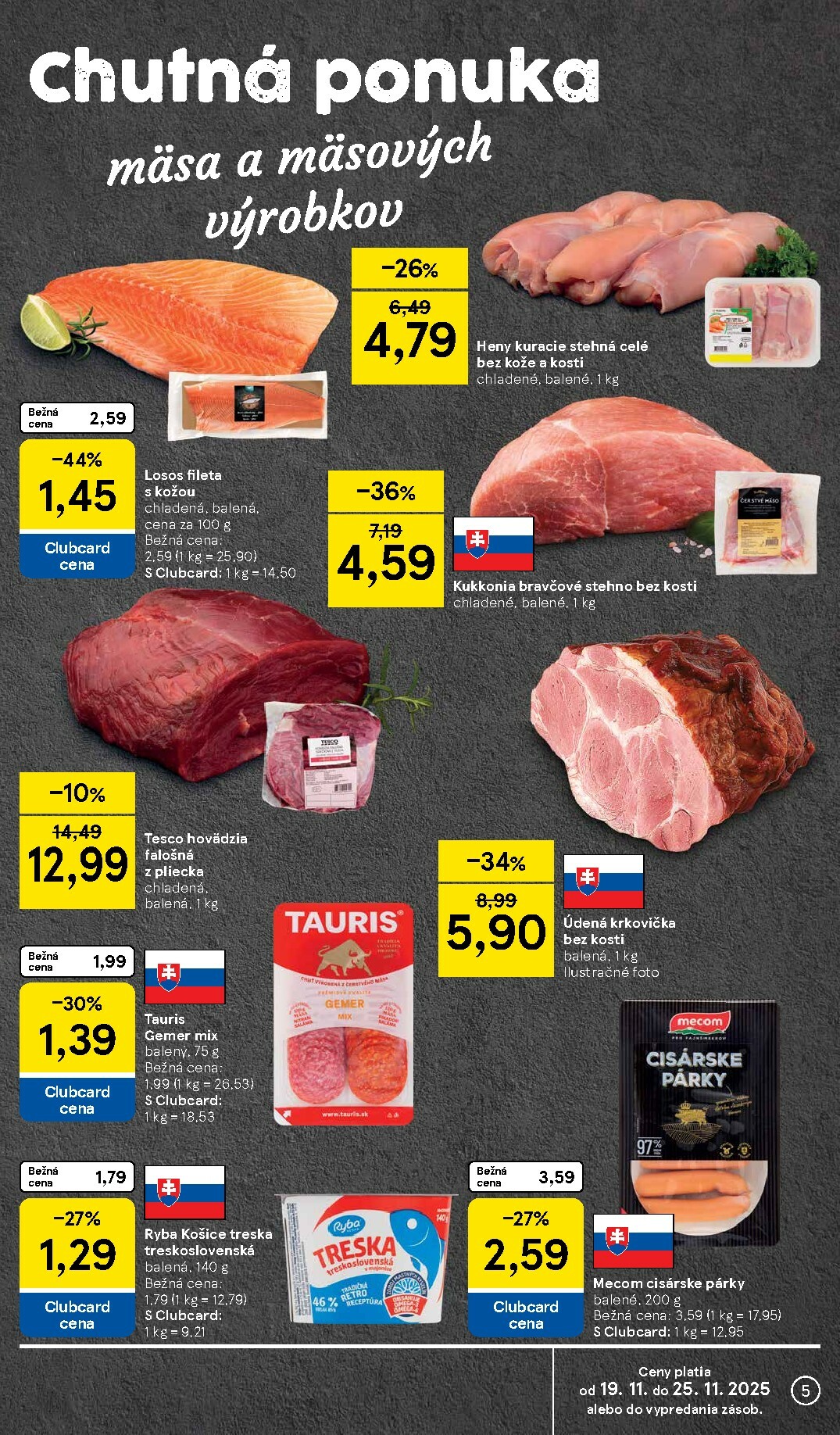 tesco - Leták Tesco supermarket platný od 19.11. do 25.11. - page: 5