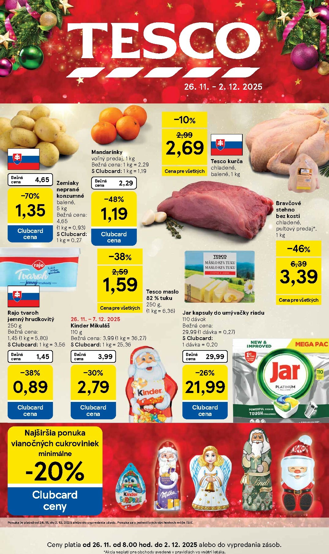 tesco - Leták Tesco platný od 26.11. do 02.12.