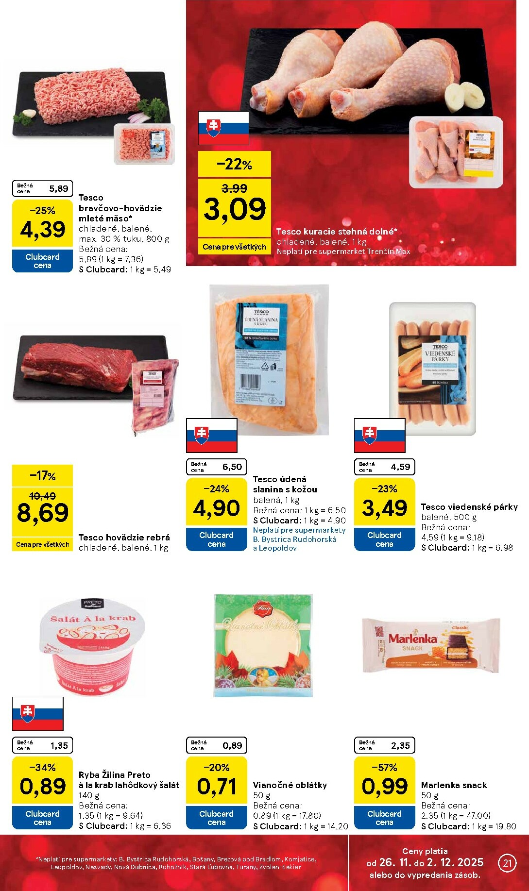 tesco - Leták Tesco supermarket platný od 26.11. do 02.12. - page: 21