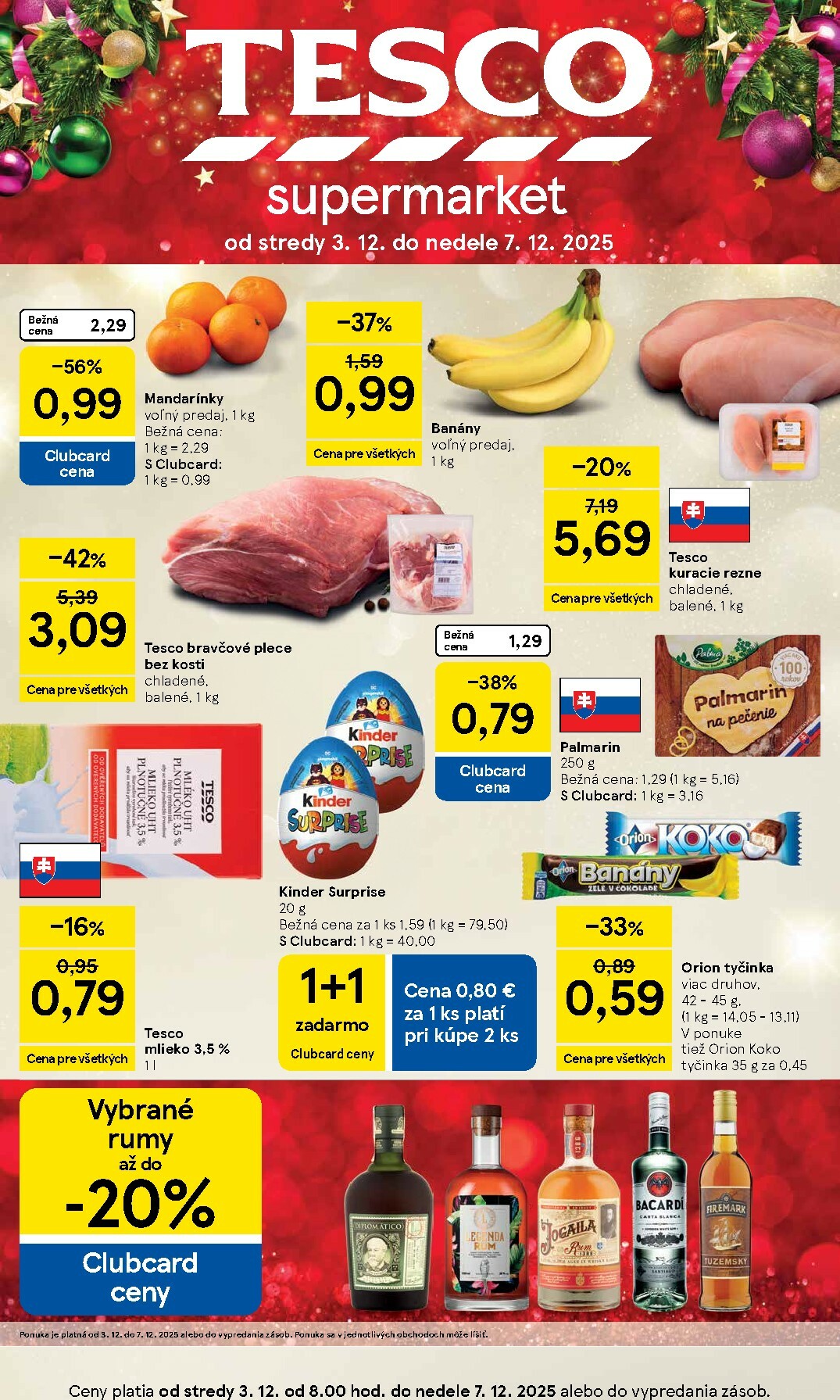 tesco - Leták Tesco supermarket platný od 03.12. do 07.12.