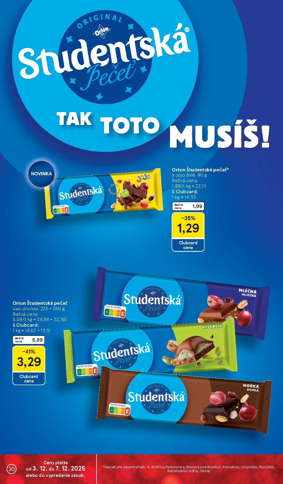 tesco - Leták Tesco supermarket platný od 03.12. do 07.12. - page: 30