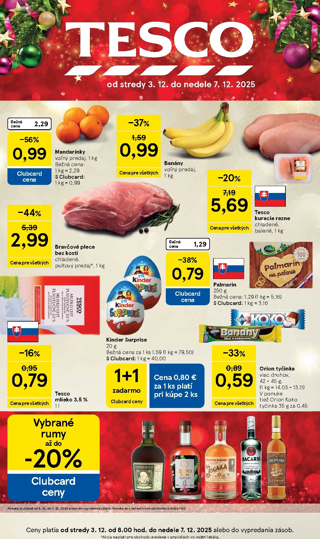 tesco - Leták Tesco platný od 03.12. do 07.12.