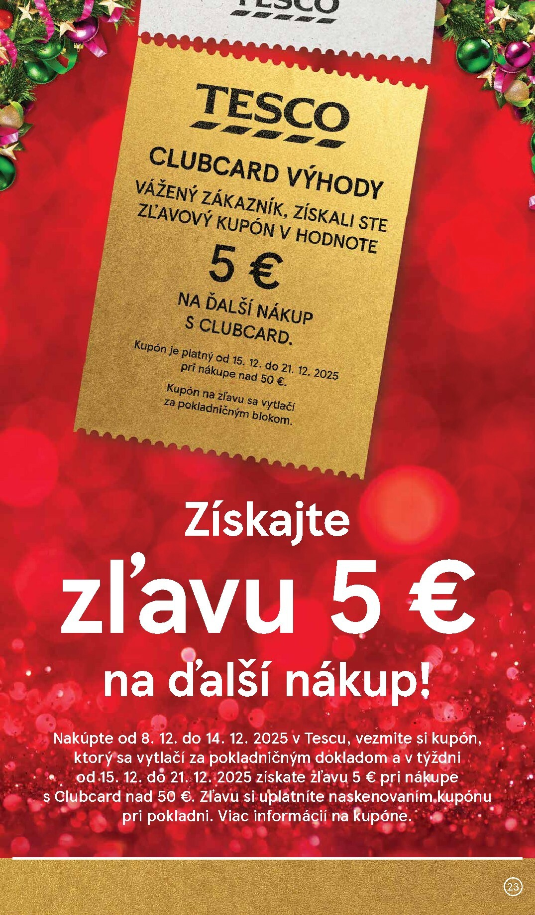 tesco - Leták Tesco platný od 08.12. do 16.12. - page: 23