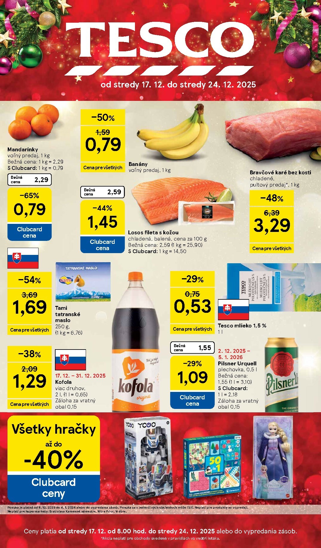 tesco - Leták Tesco platný od 17.12. do 24.12.