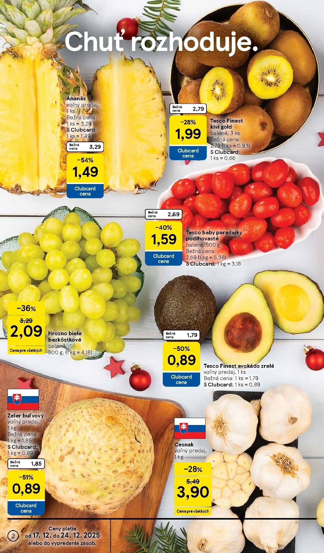 tesco - Leták Tesco platný od 17.12. do 24.12. - page: 2