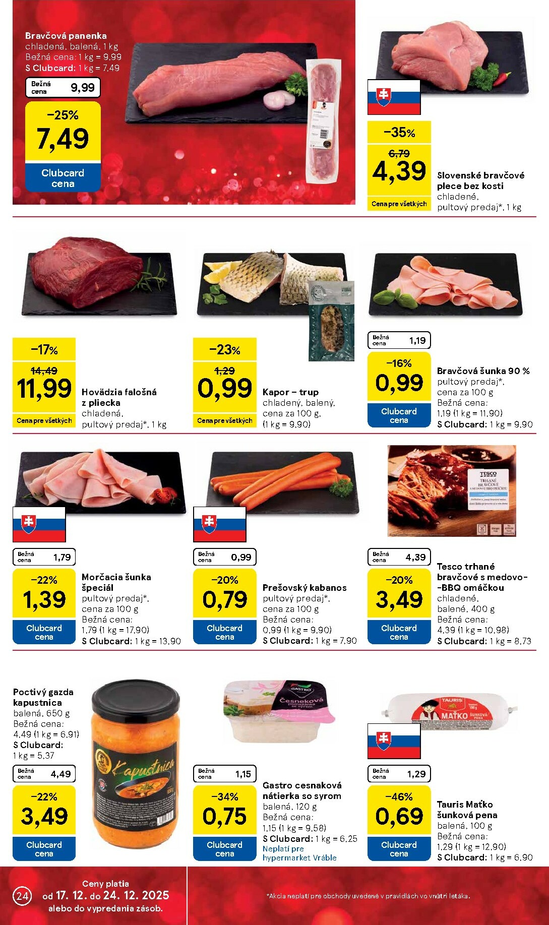 tesco - Leták Tesco platný od 17.12. do 24.12. - page: 24