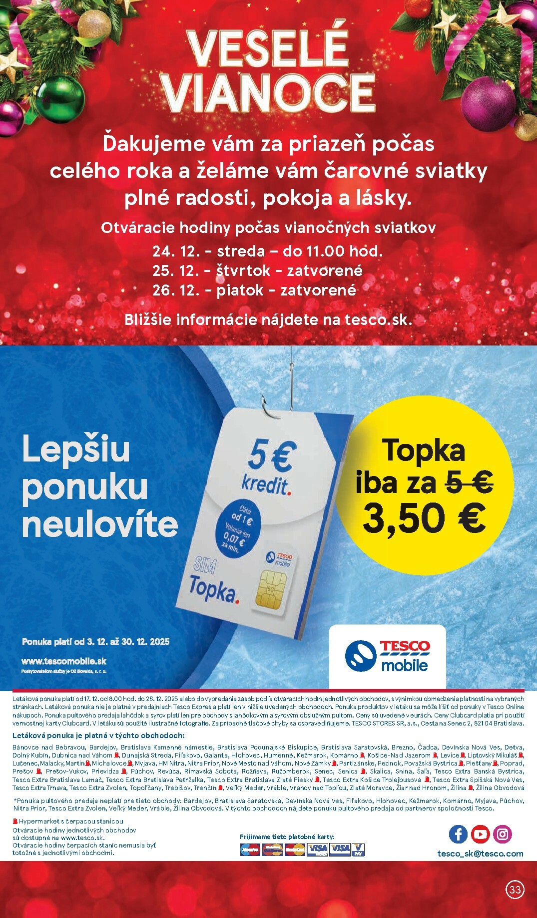 tesco - Leták Tesco platný od 17.12. do 24.12. - page: 33