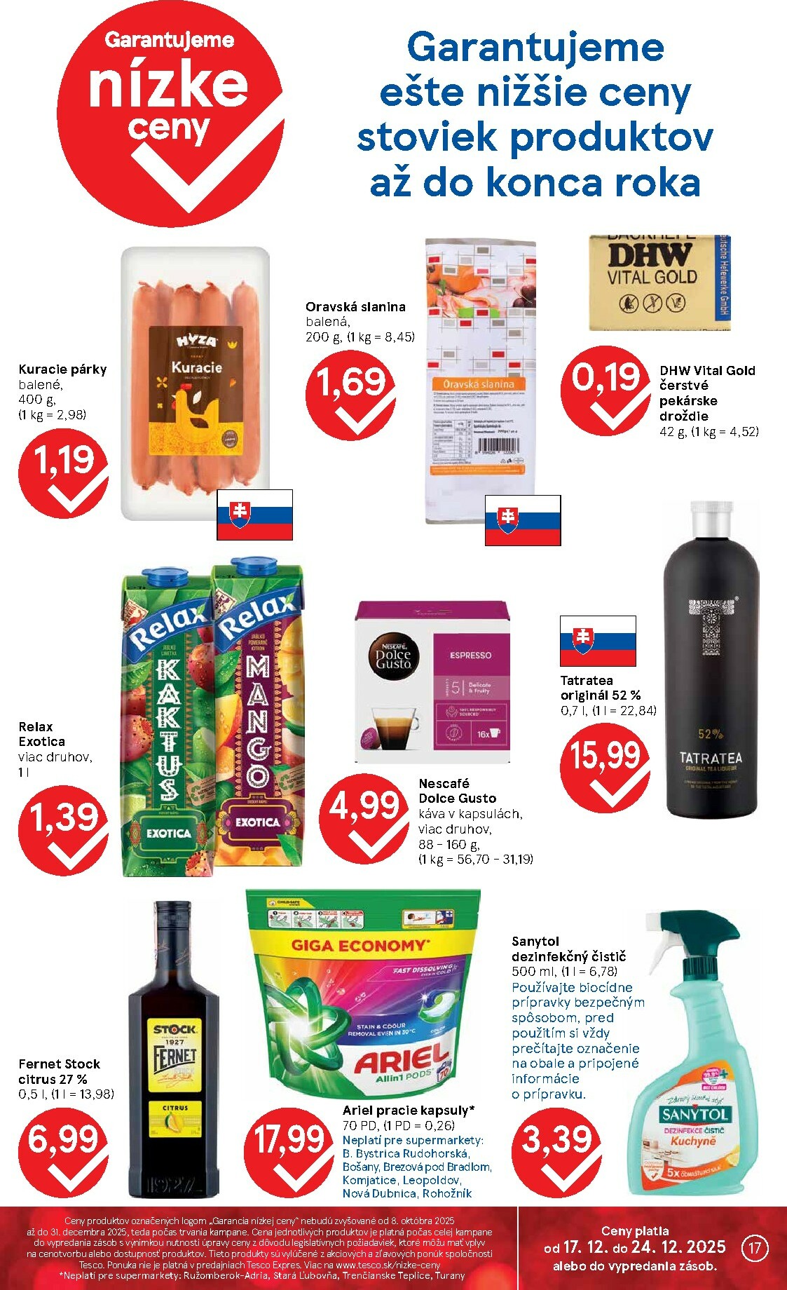 tesco - Leták Tesco supermarket platný od 17.12. do 24.12. - page: 17