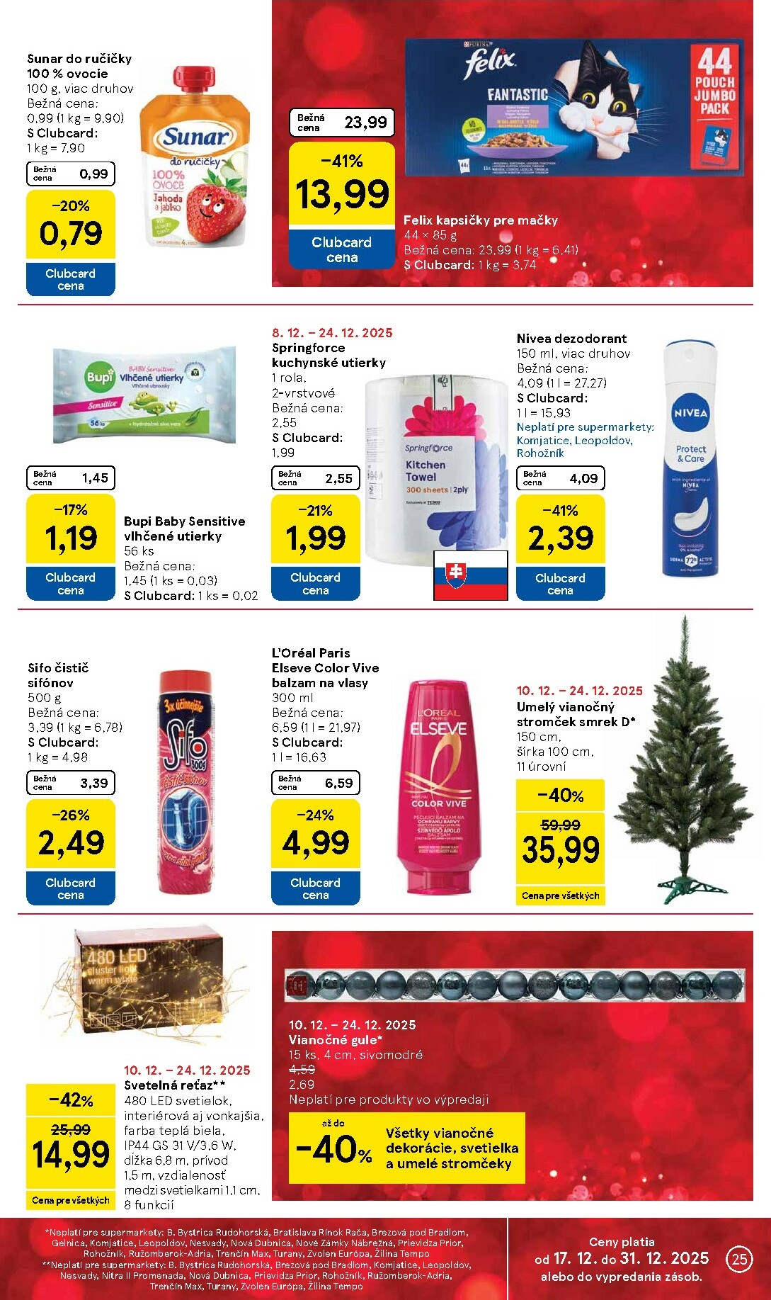 tesco - Leták Tesco supermarket platný od 17.12. do 24.12. - page: 25