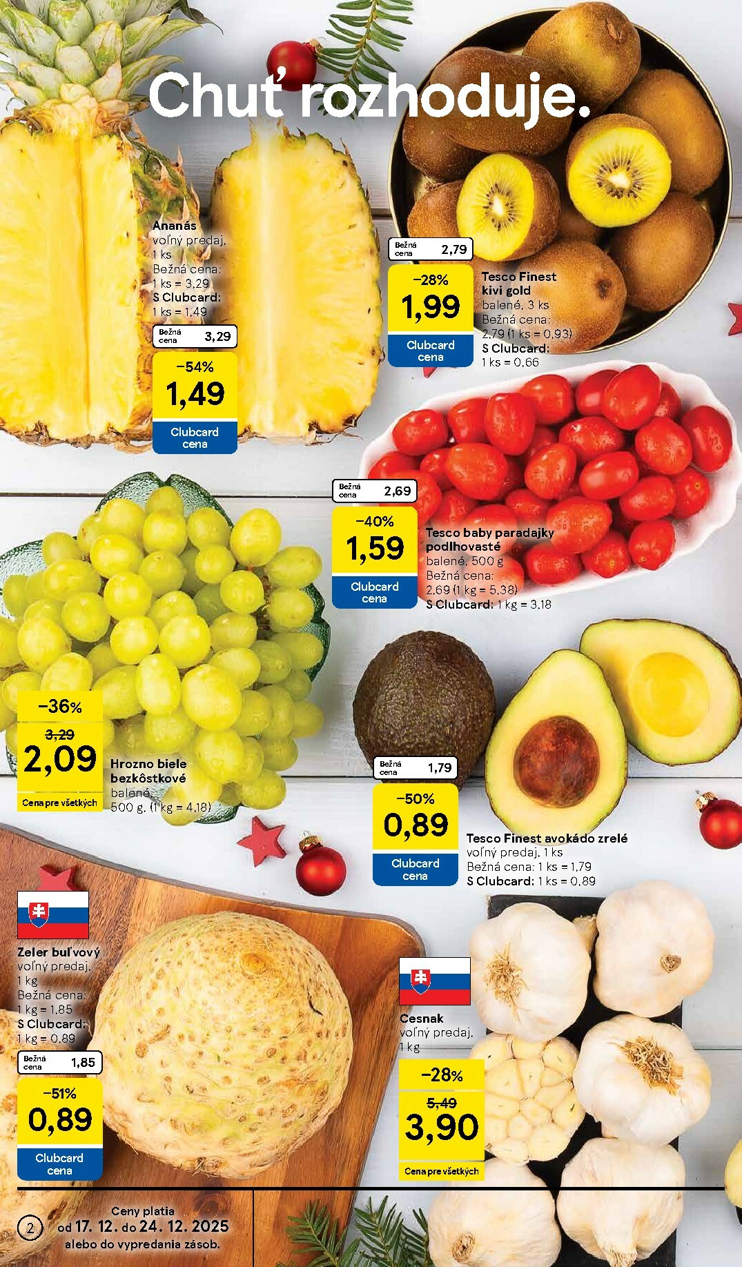 tesco - Leták Tesco supermarket platný od 17.12. do 24.12. - page: 2