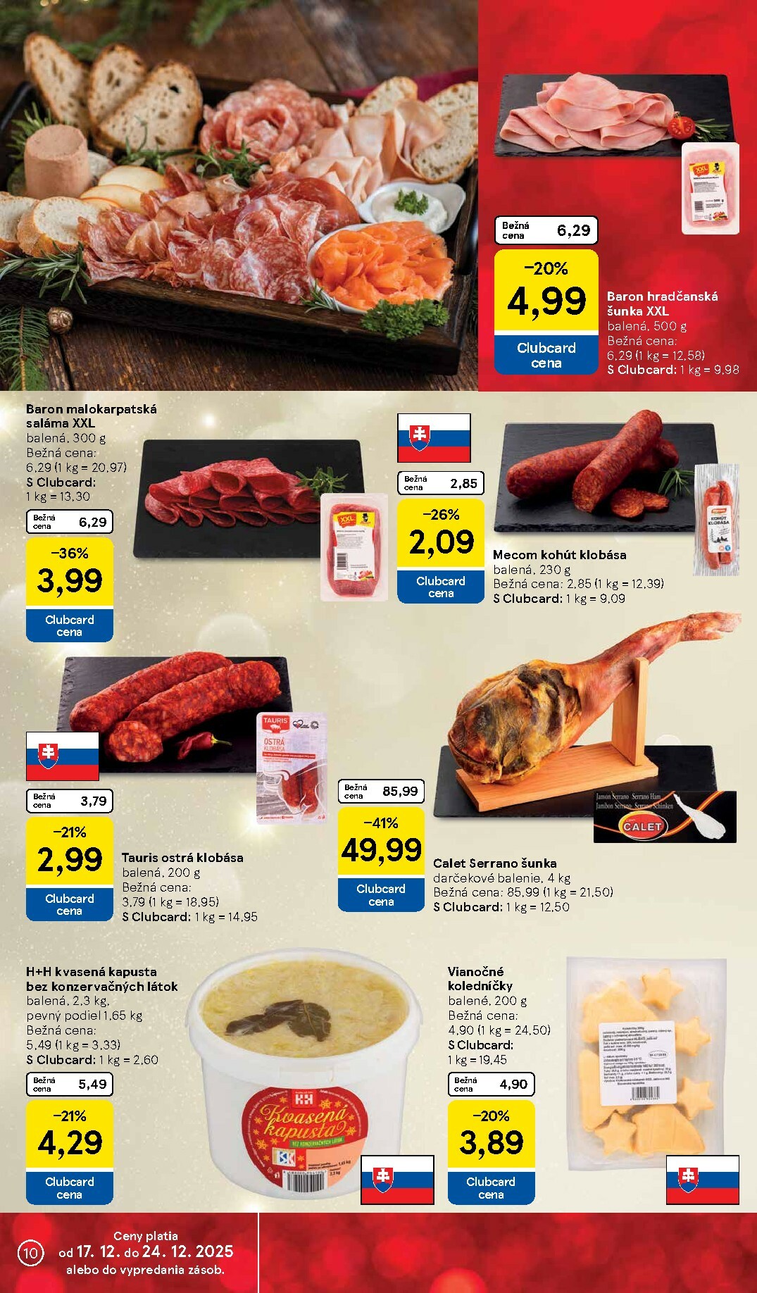 tesco - Leták Tesco supermarket platný od 17.12. do 24.12. - page: 10