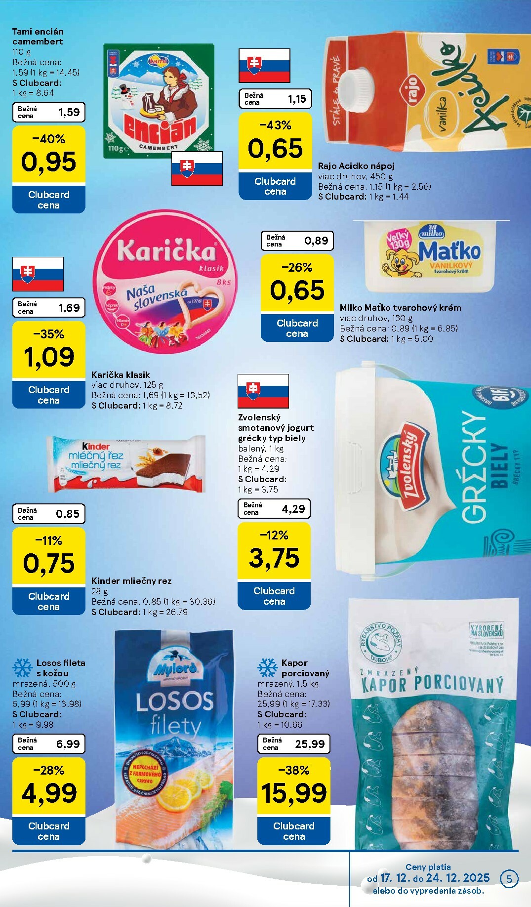 tesco - Leták Tesco supermarket platný od 17.12. do 24.12. - page: 5