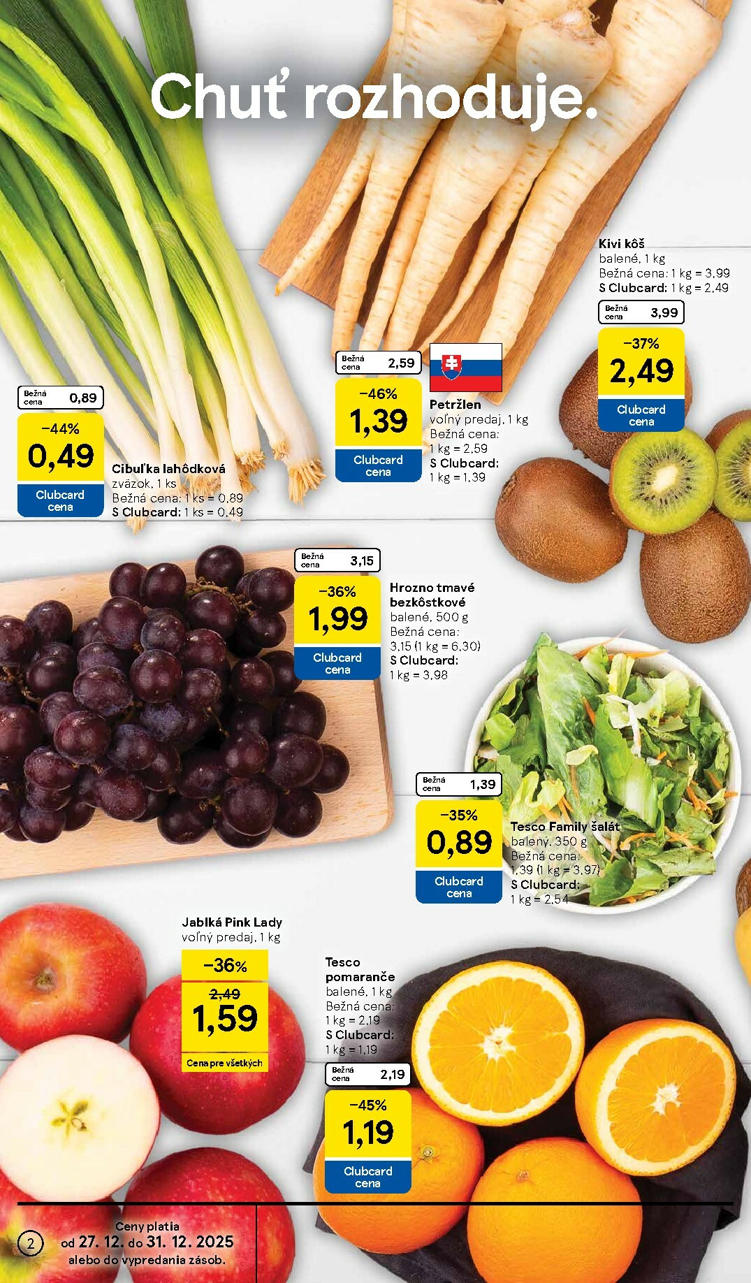 tesco - Leták Tesco supermarket platný od 27.12. do 31.12. - page: 2