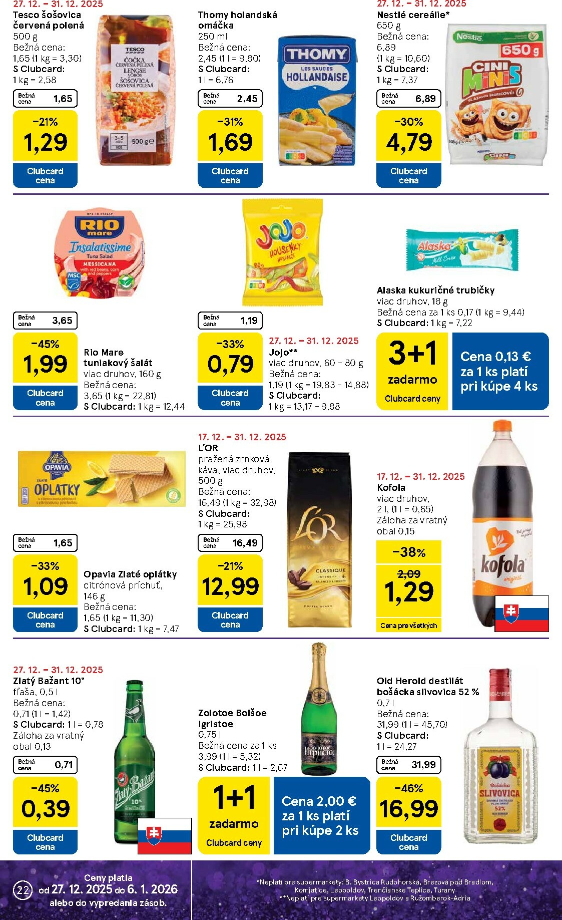 tesco - Leták Tesco supermarket platný od 27.12. do 31.12. - page: 22