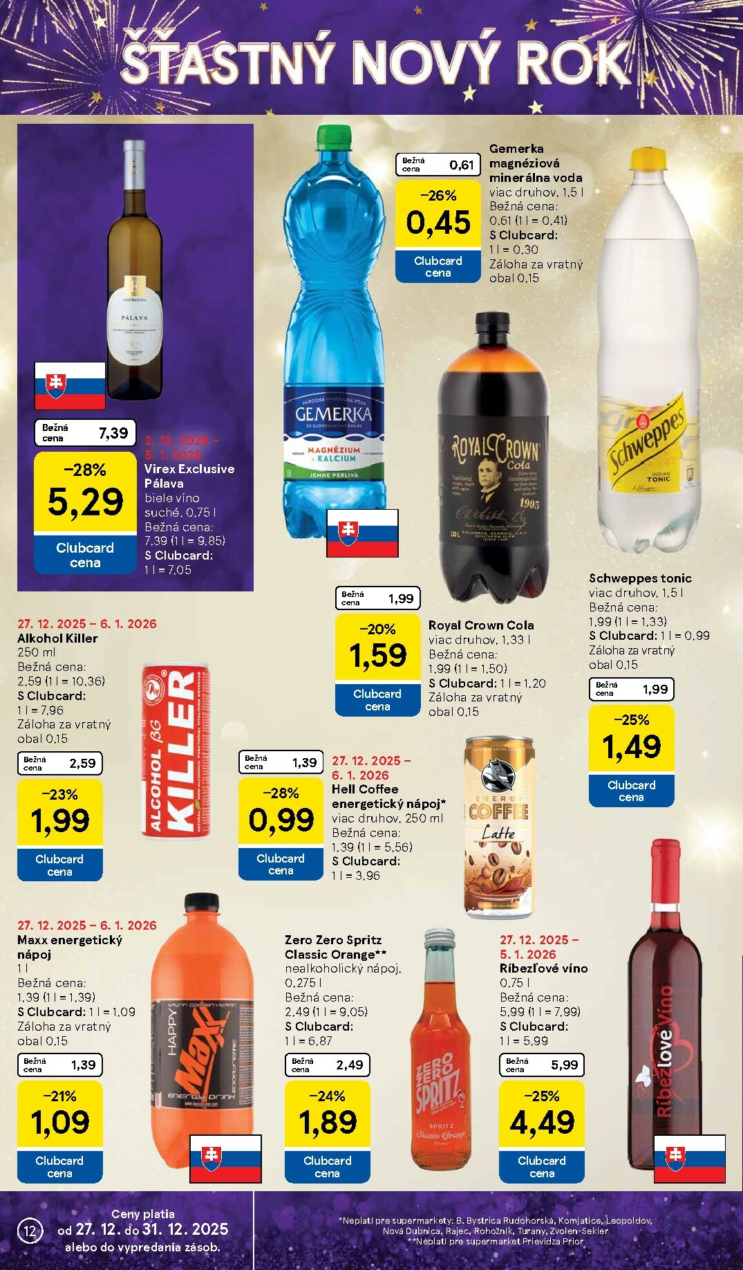 tesco - Leták Tesco supermarket platný od 27.12. do 31.12. - page: 12