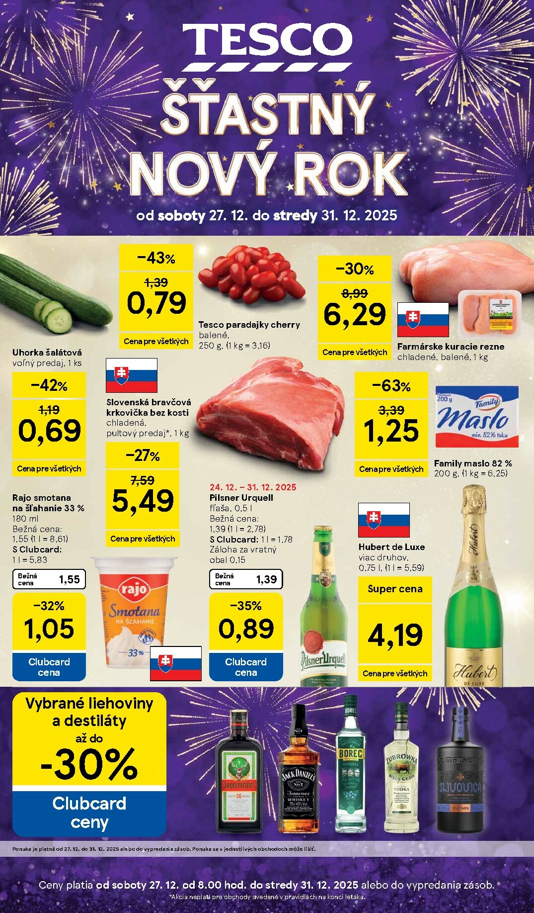 tesco - Leták Tesco platný od 27.12. do 31.12.
