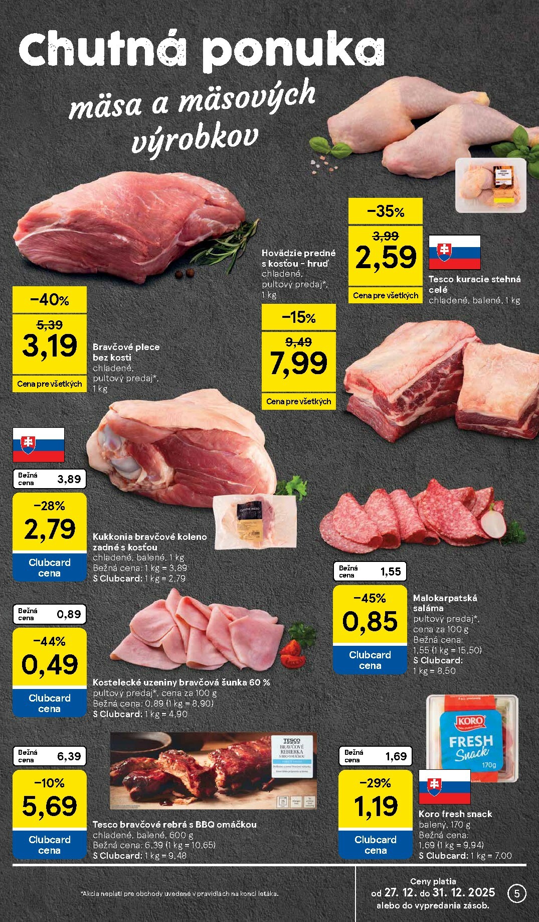 tesco - Leták Tesco platný od 27.12. do 31.12. - page: 5