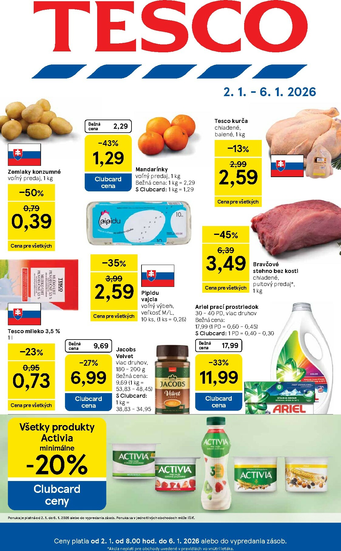 tesco - Leták Tesco platný od 02.01. do 06.01.