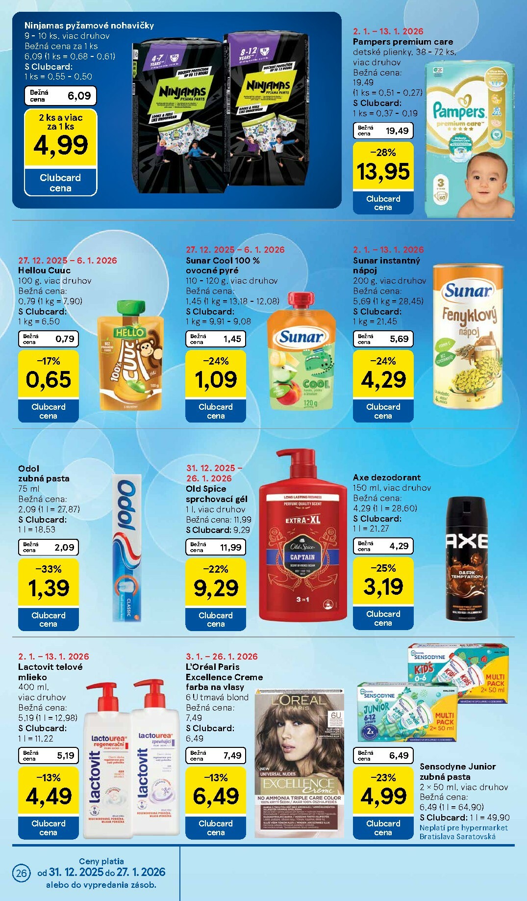 tesco - Leták Tesco platný od 02.01. do 06.01. - page: 26