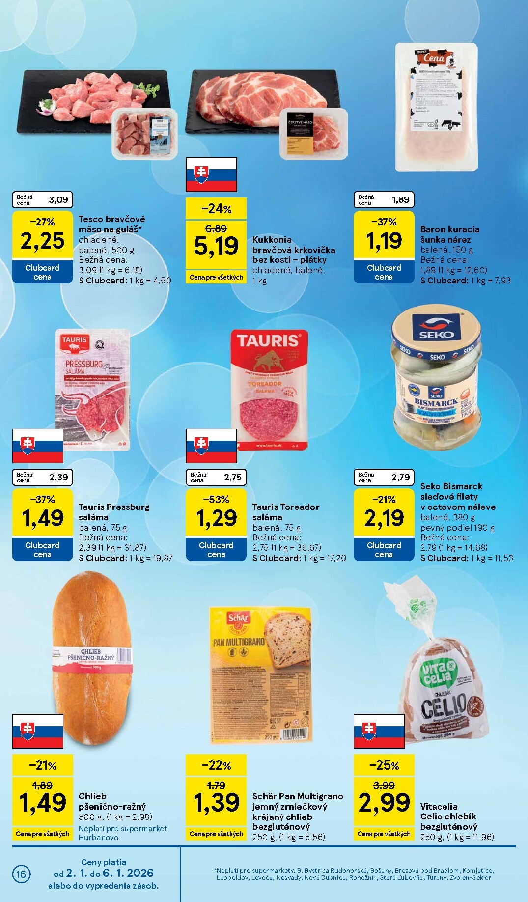 tesco - Leták Tesco supermarket platný od 02.01. do 06.01. - page: 16
