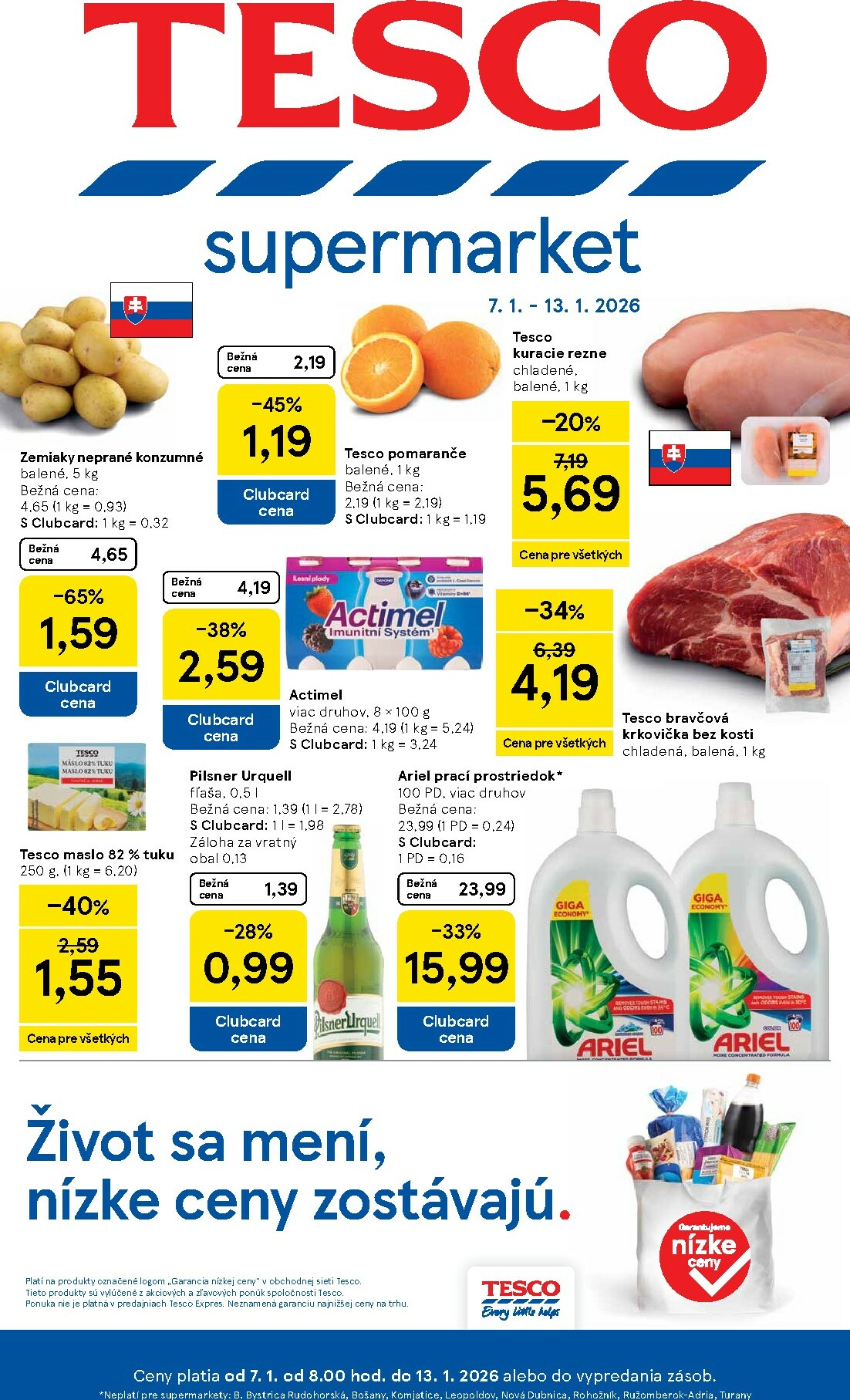 tesco - Leták Tesco supermarket platný od 07.01. do 13.01. - page: 1