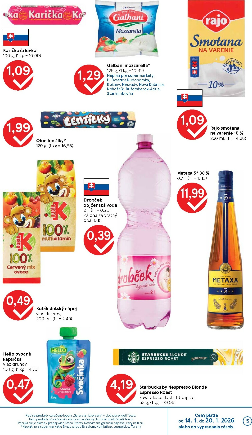 tesco - Leták Tesco supermarket platný od 14.01. do 20.01. - page: 5
