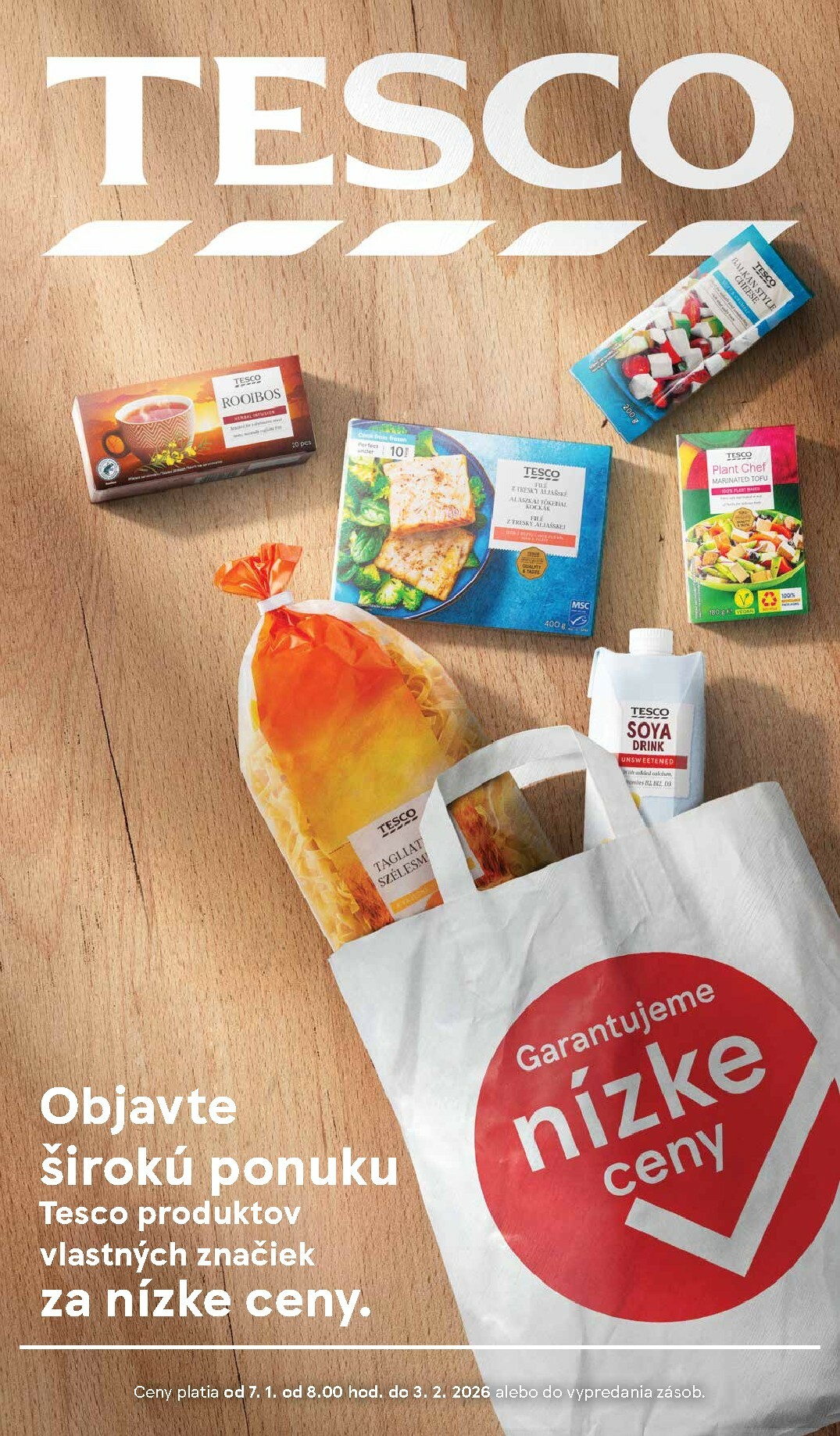 tesco - Leták Tesco - Tesco produkty platný od 07.01. do 03.02.