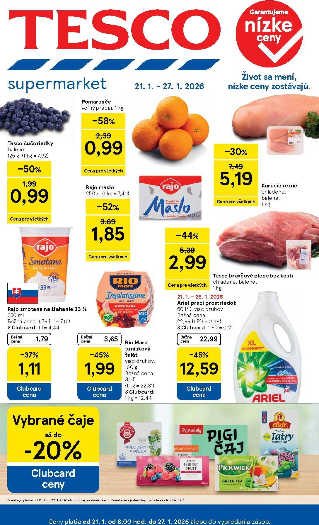 tesco - Leták Tesco supermarket platný od 21.01. do 27.01.