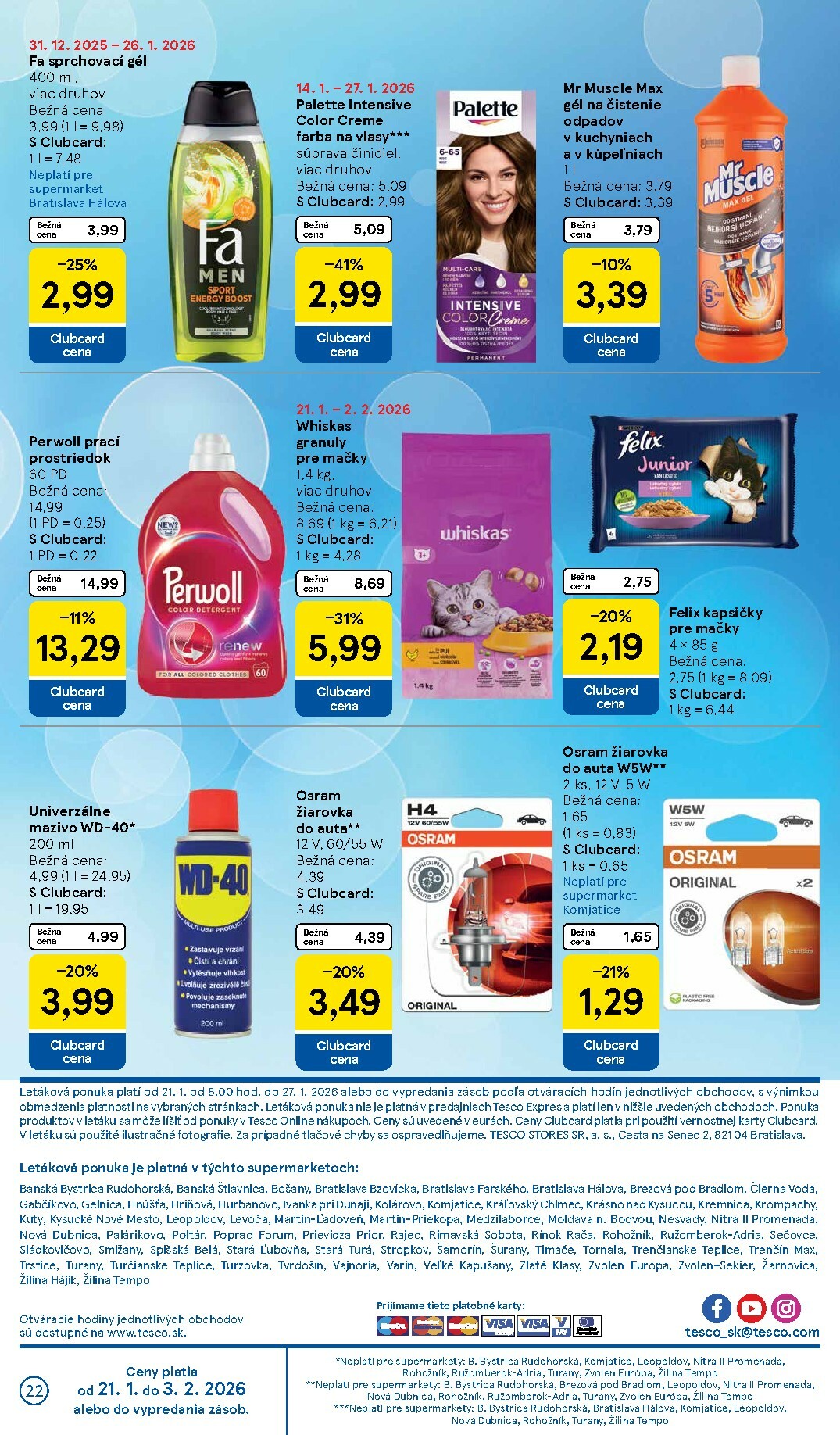 tesco - Leták Tesco supermarket platný od 21.01. do 27.01. - page: 22