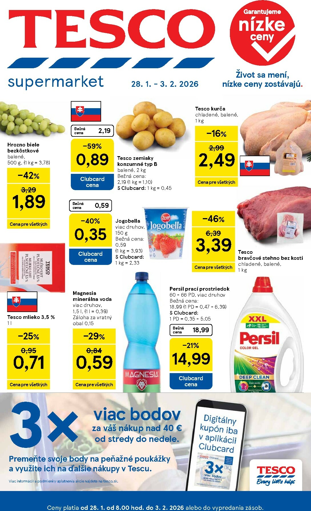tesco - Leták Tesco supermarket platný od 28.01. do 03.02.