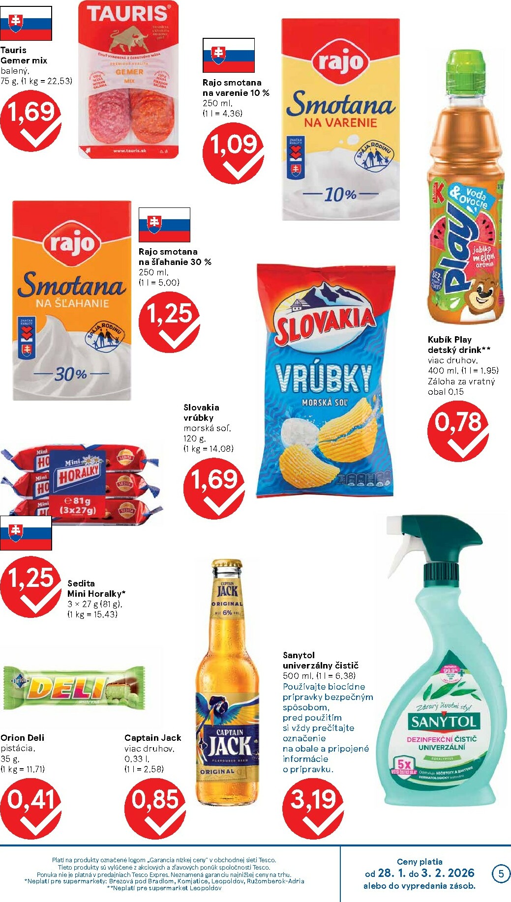 tesco - Leták Tesco supermarket platný od 28.01. do 03.02. - page: 5