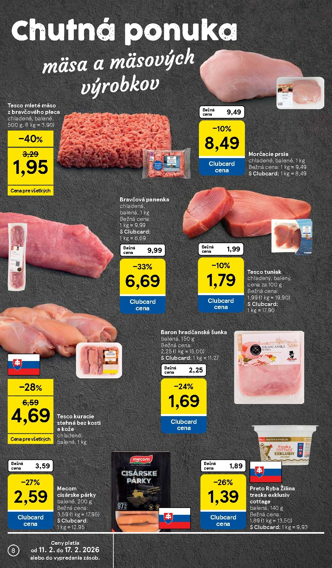 tesco - Leták Tesco supermarket platný od 11.02.2026 do 17.02.2026 - page: 8