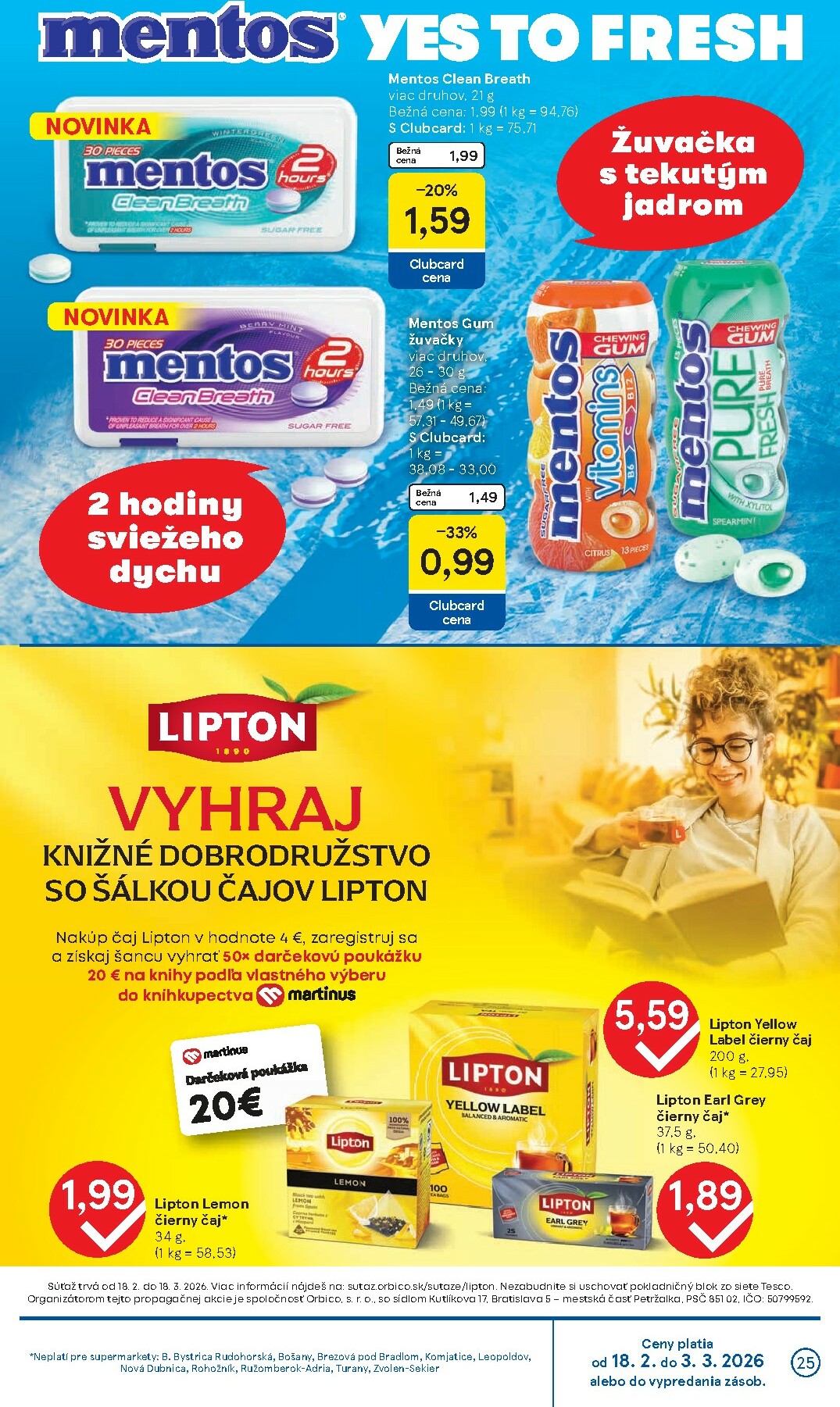 tesco - Leták Tesco supermarket platný od 18.02.2026 do 24.02.2026 - page: 25