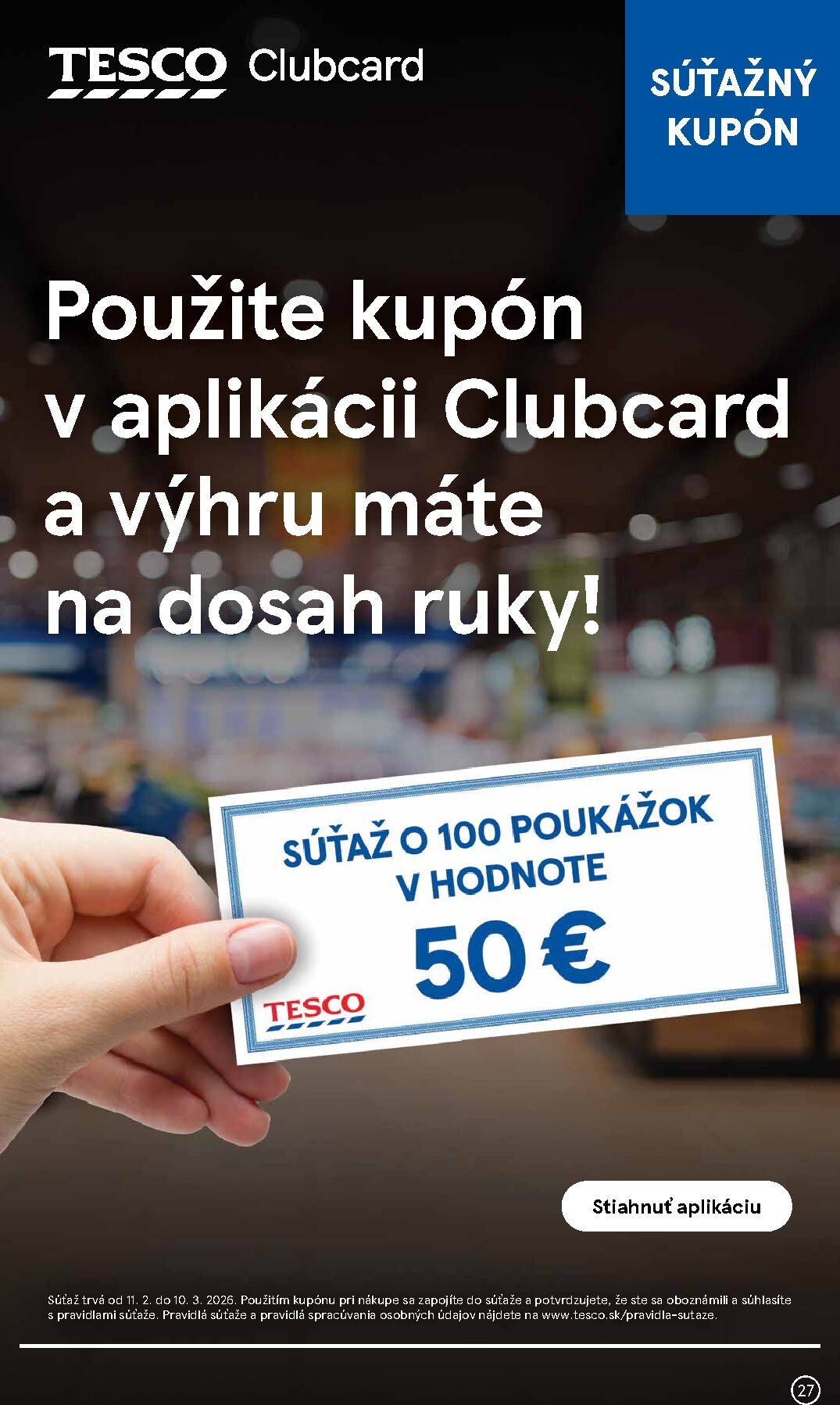 tesco - Leták Tesco supermarket platný od 25.02.2026 do 03.03.2026 - page: 27